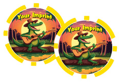 Alligator With Guitar Poker